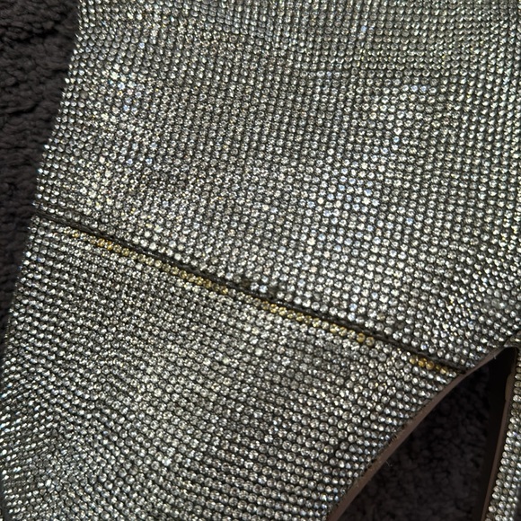 Steve Madden Silver Diamond Thigh High Boots - Picture 6 of 10